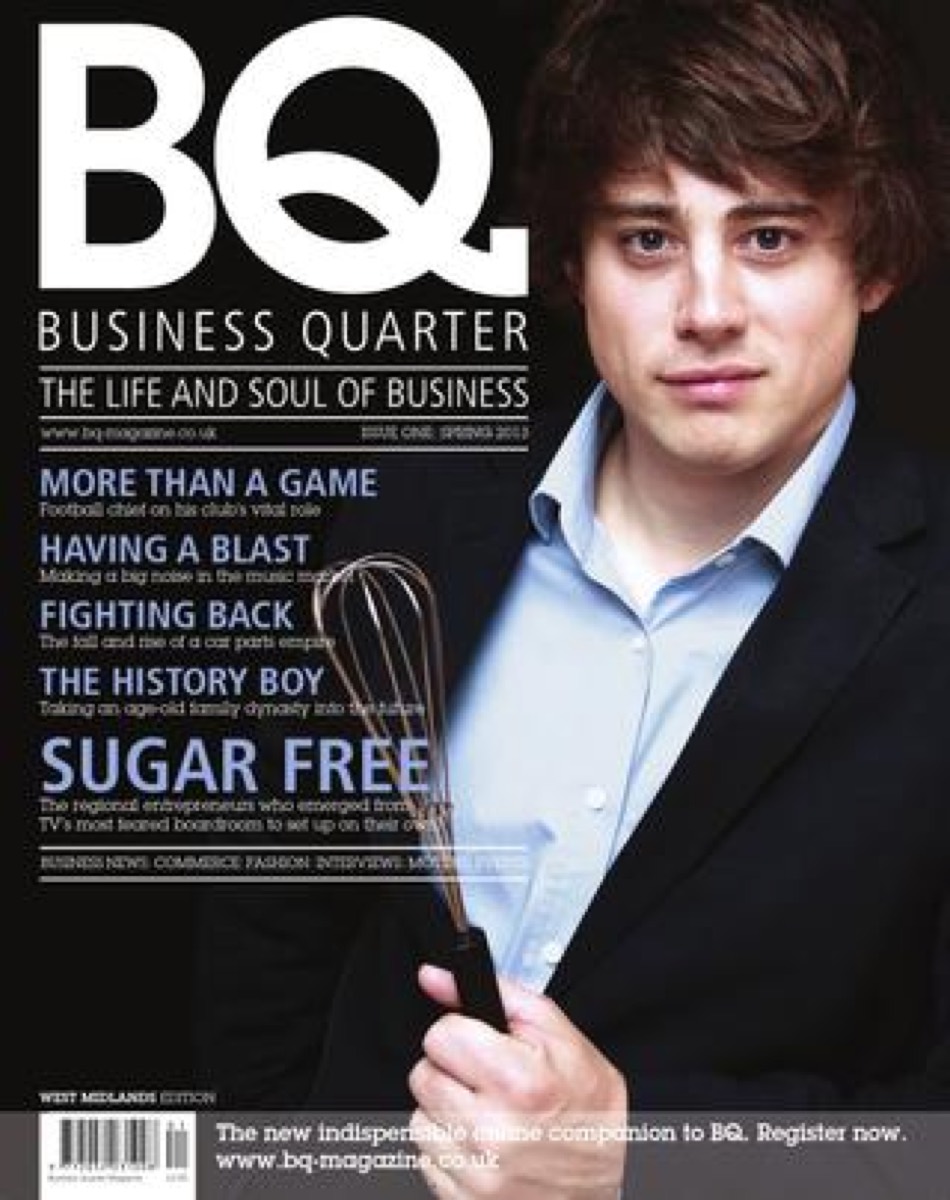 Nick on the cover of BQ Business Quarter magazine